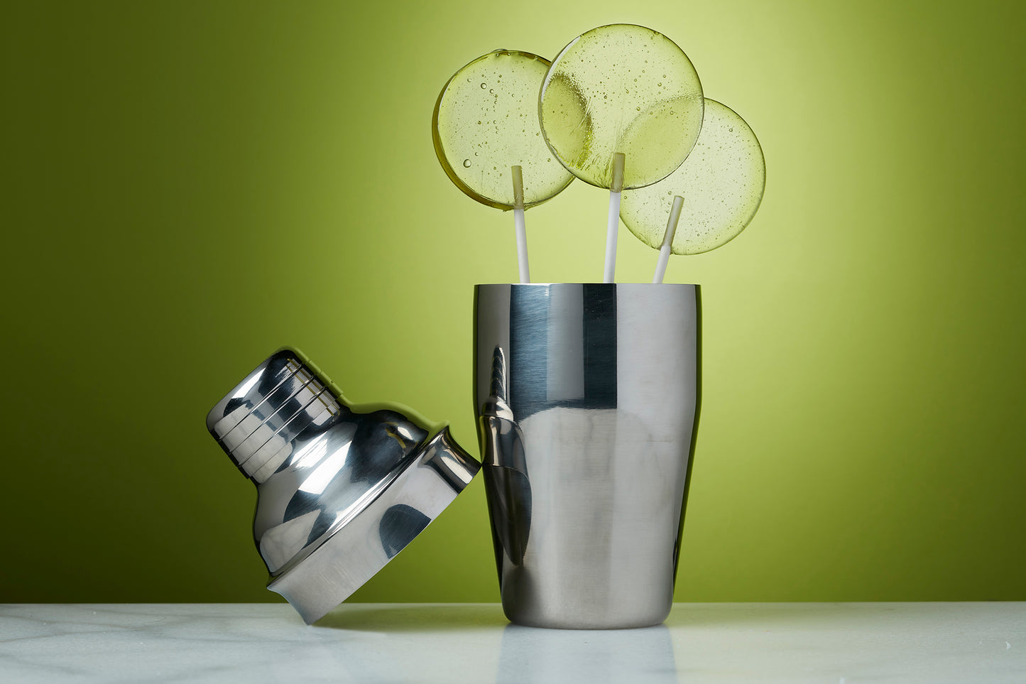 Green Apple Vodka Lollipops- Small